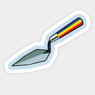 Rainbow Archaeology Trowel Sticker